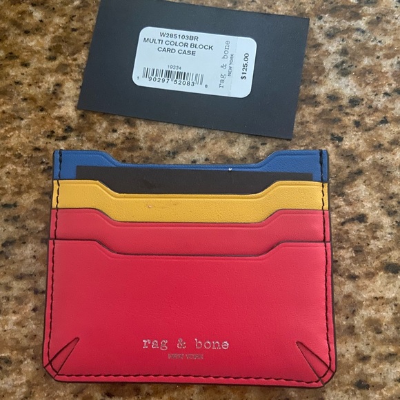 Rag & Bone multi color card case NWT - Picture 3 of 3